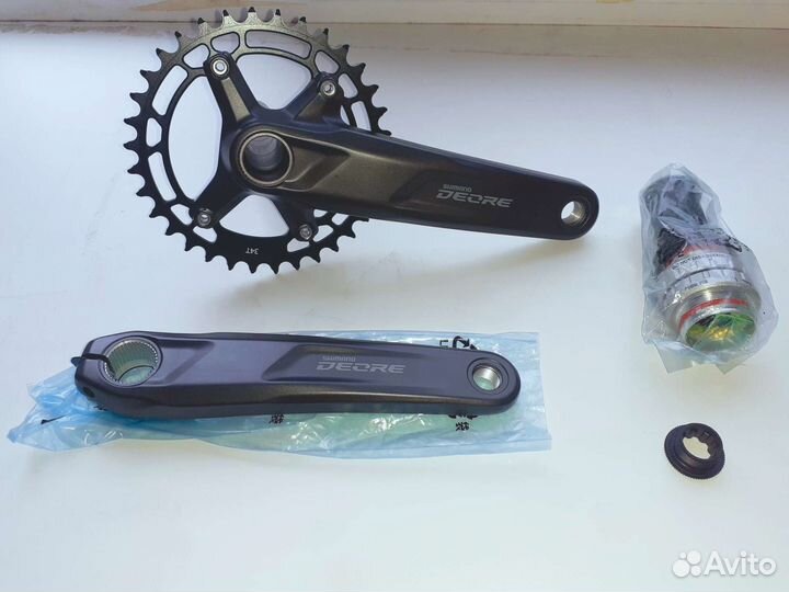 Шатуны Shimano Deore 34т с кареткой