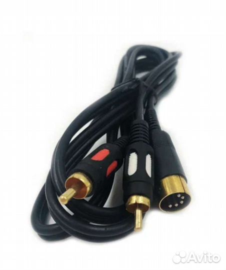 Кабель 5DIN на 2RCA, 1.5 метра