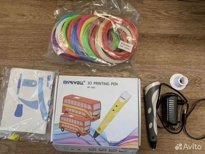3d ручка myriwell + пластик