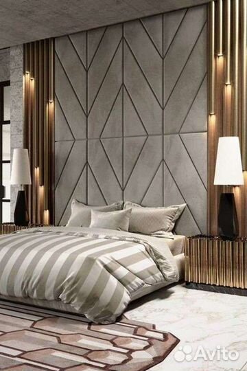 Мягкие стеновые панели / Кровати / Изголовья