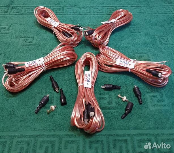 Шнуры для колонок 2х1,5 кв длинна 3,5 м