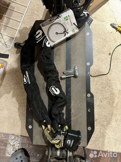 Цепь и замок от кражи standers 1,5м 12мм