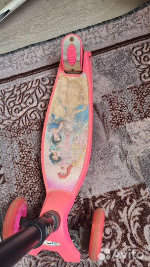 Самокат трехколесный scooter Disney