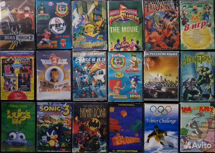 Картриджи на sega