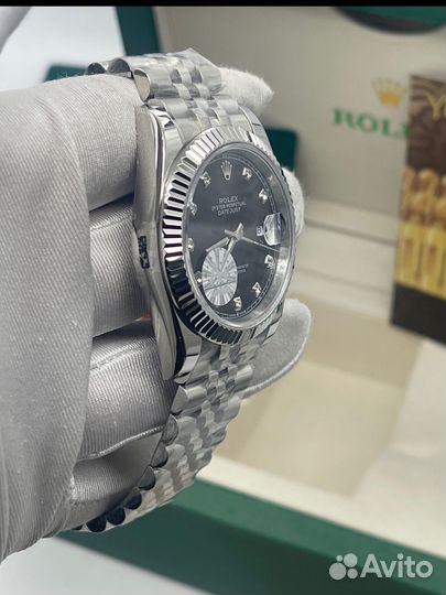 Часы Rolex datejust 41mm black dial