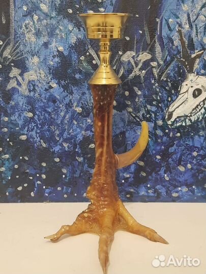 Подсвечник из лапы петуха