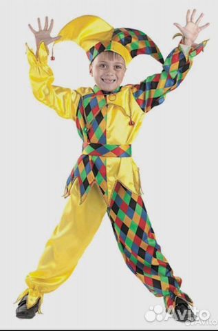 Костюм петрушки скомороха 110