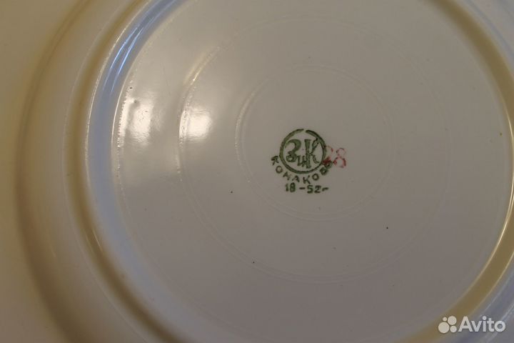 Тарелки Сирень зик Конаково ссср1952г