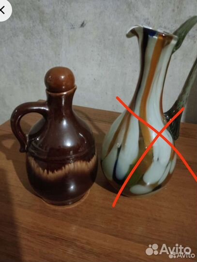 Кувшины и графины. СССР. Глиняный, хрусталь