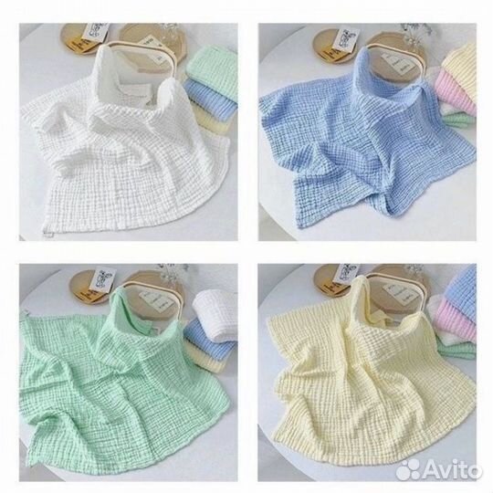 Муслиновый плед одеяло покрывало пеленка полотенце