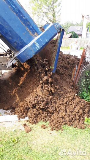 Почва для дворовых территорий, чернозём, навоз