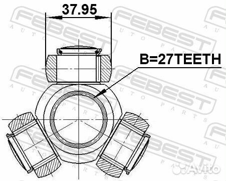 Трипод 1616221 Febest