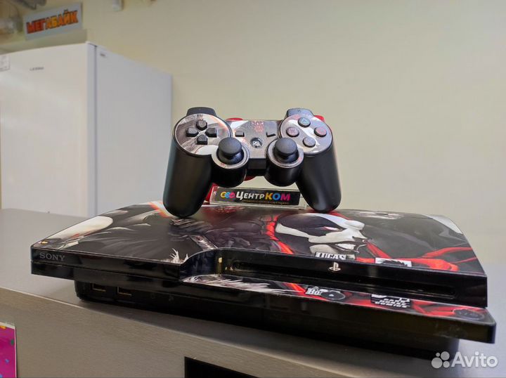 Прошитая PS3 Slim Star Wars Edition + 2 геймпада