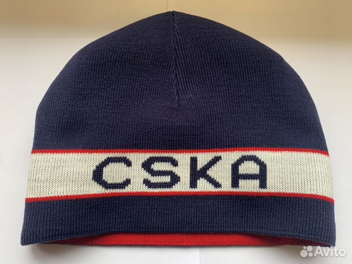 Шапка цска(двухсторонняя)