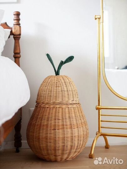 Плетеная корзина груша из Pinterest