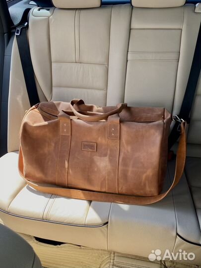 Дорожная сумка из натуральной кожи