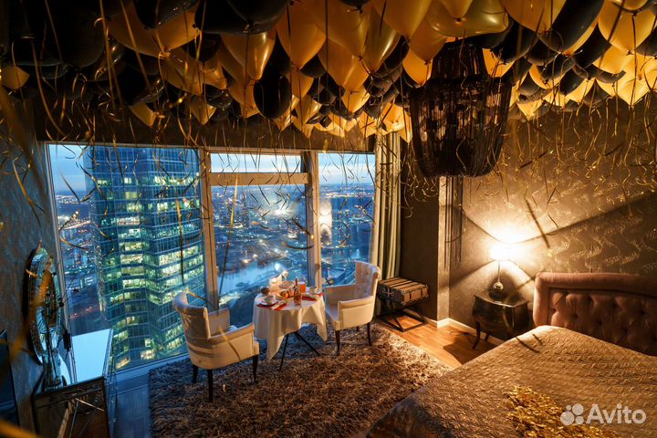 Ночь в отеле Москва-Сити на 63 этаже(Романтик)