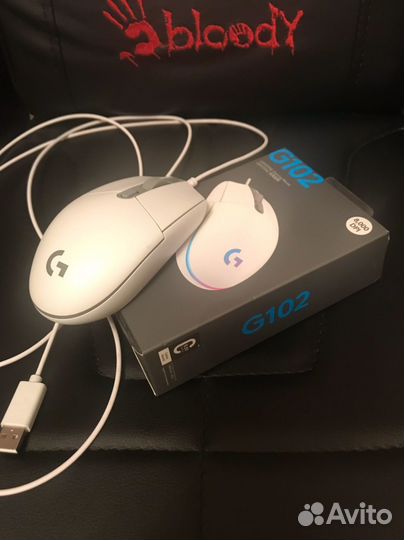 Мышь logitech проводная G102