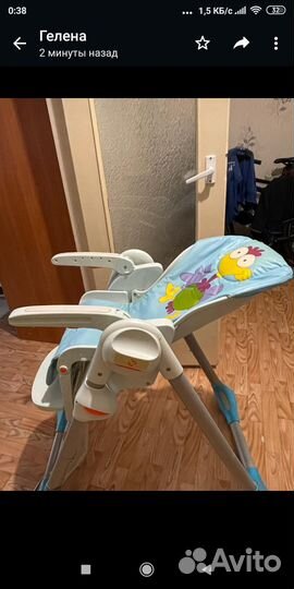 Детский стульчик для кормления chicco