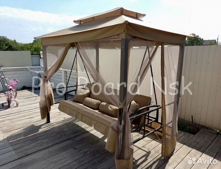 Садовые качели-беседка Премиум HC-138