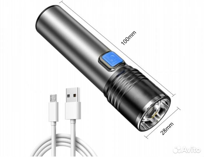 Фонарик ультрафиолетовый