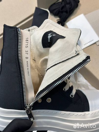 Rick owens drkshdw высокие кеды