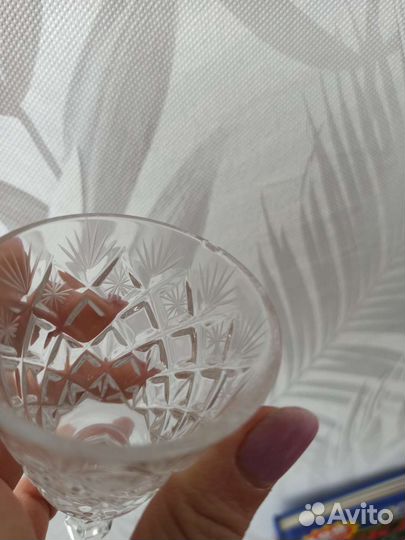 Хрустальные бокалы 6 штук