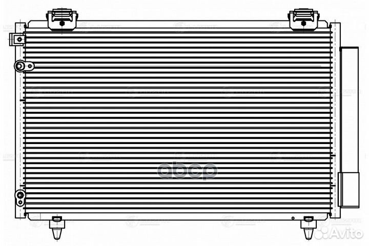 Конденсер toyota avensis 03- 1.6/1.8/2.0