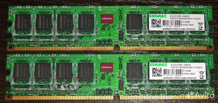 DDR2-800 KingMax kldc28F-A8KI5 512Mb