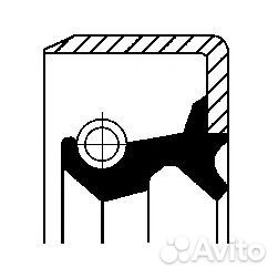 Corteco 19033799B Сальник штока кпп 16x28x15.2 Maz