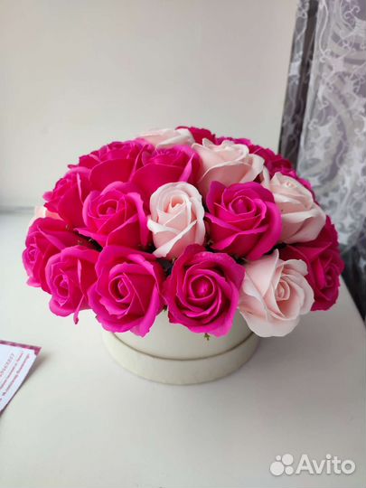 Букет роз мыльные