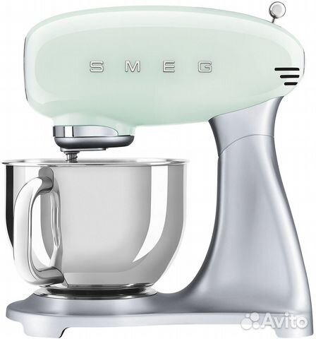 Миксер планетарный Smeg SMF02pgeu пастельный зелен
