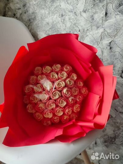 Сладкий букет, шоколадные розы/ пионы