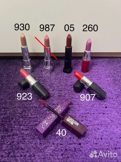Помады Стики Блески maybelline, L’oréal, NYX новые