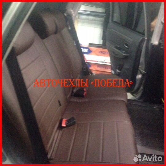 Чехлы Great Wall Hover H3 H5 из экокожи шоколадные