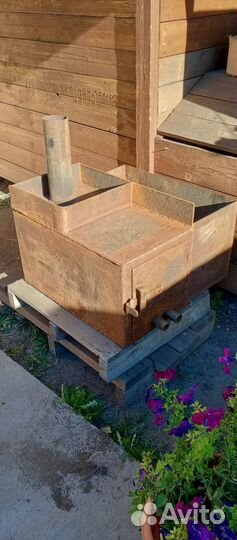 Печка для бани с баком новая