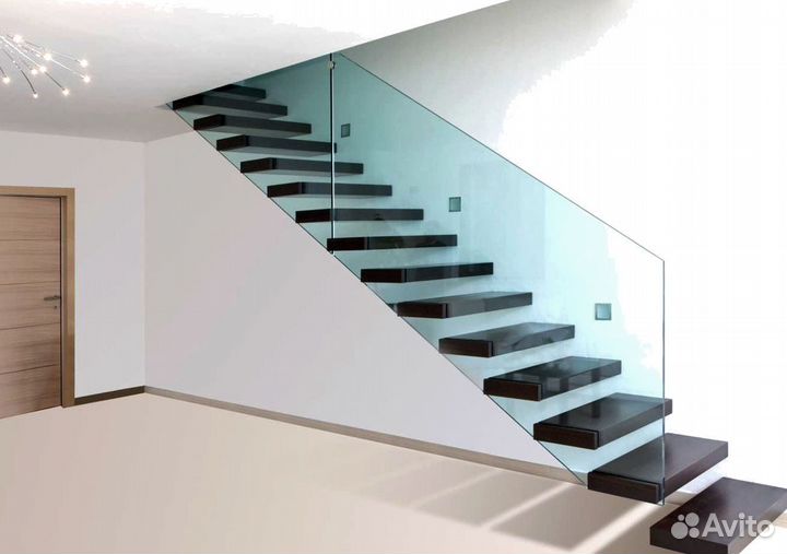 Стеклянные ограждения лестницы от производителя