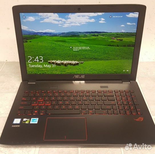 Игровой ноутбук asus rog GL552VW-CN426D