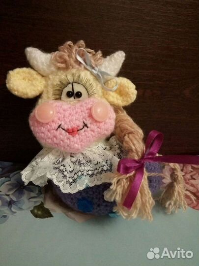 Вязаная коровка