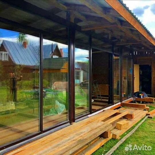 Пластиковые окна. остекление коттеджей