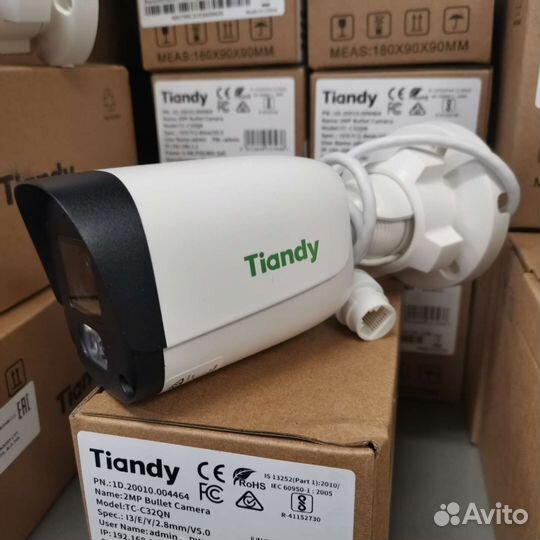 IP камеры 2 и 4Мп, IP-регистраторы PoE Tiandy 2023