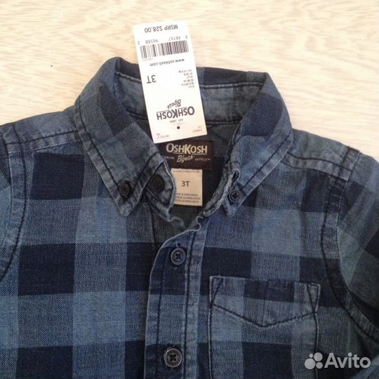 Рубашка Oshkosh новая 3т