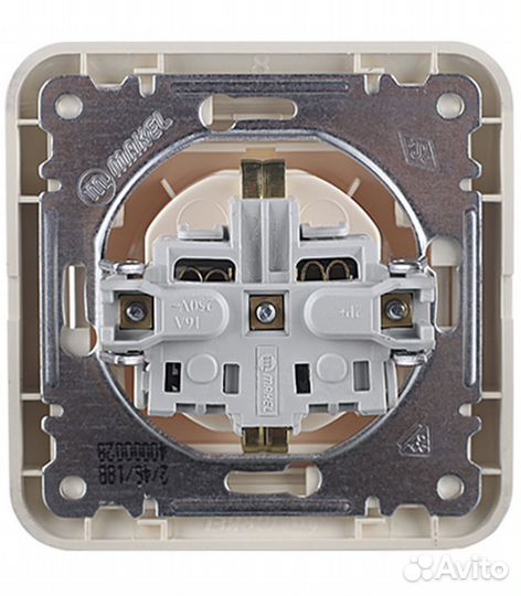 Розетка с рамкой Mimoza 25028 скрытая установка бе