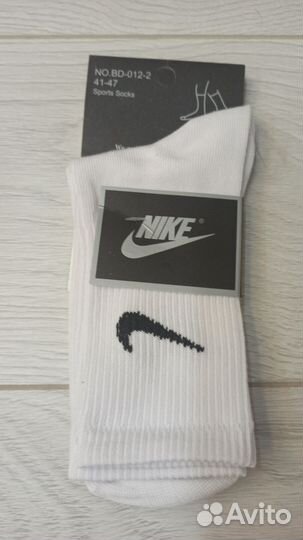 Носки белые высокие 41-47