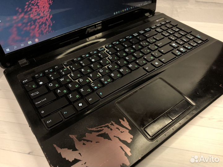 Игровой ноутбук Asus i7-8потоков/gt540m/12gb