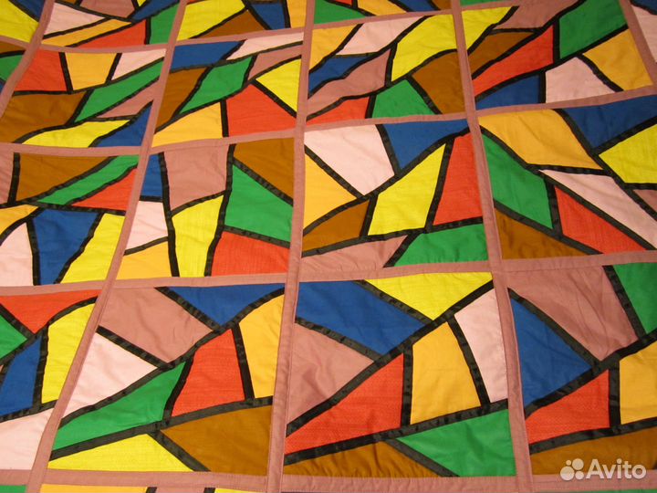 Лоскутное покрывало ручной работы