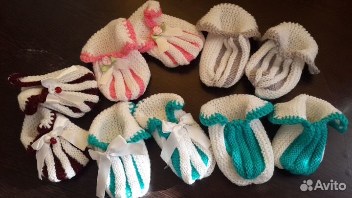 Пинетки, носочки новые вязаные