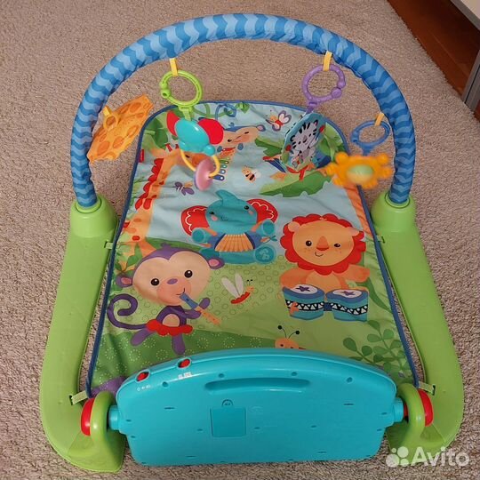 Развивающий детский коврик Fisher price с пианино