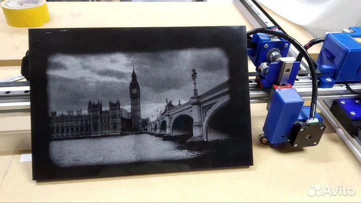 Гравировальный станок по камню (1200 х 600 мм.)