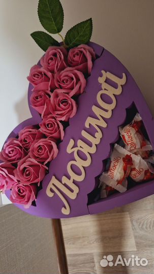 Букет из мыльных роз